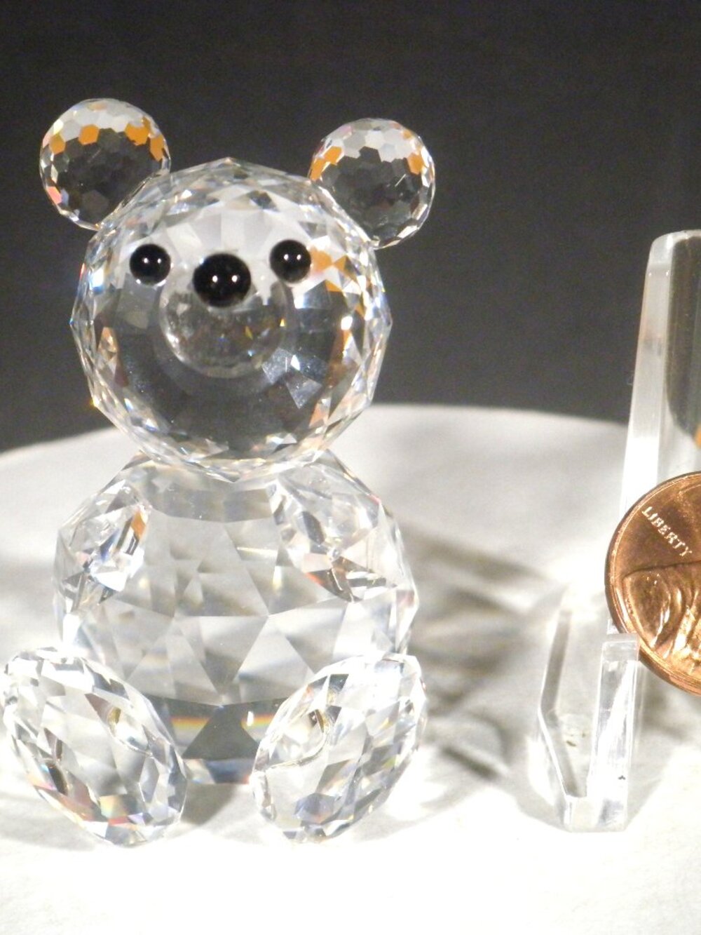 Vintage Swarovski Crystal Large Bear figurine with box